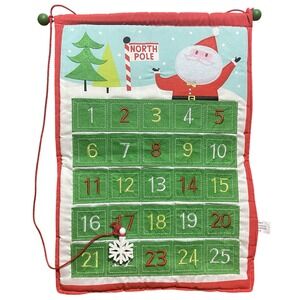 Threshold Santa North Pole Snow Pocket Advent Countdown Hanging‎ Calendar Target